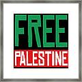 Free Palestine Framed Print