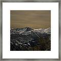 Freel Peak Avalanche,  Eldorado And Humboldt- Toiyabe National Forest, U. S. A. Framed Print