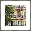 French Riviera Windows Framed Print