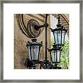 French Wall Lamps Framed Print