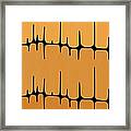 Frequency In Oranges Framed Print