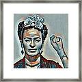 Frida Kahlo Mug Shot Mugshot 2 Framed Print