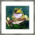 Frog Love Framed Print