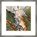 From The Lake No 3 - Abstract Modernist Landscape Painting Framed Print
