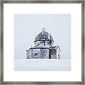 Frozen Historical Chapel - White Colour Framed Print