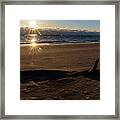 Frozen Sand Sunrise 2 Framed Print