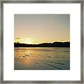 Frozen Sunset Framed Print