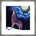 The Wandering Wolf Framed Print