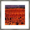 Full Moon Silent City Bryce Canyon National Park Utah Framed Print