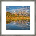 Full On Teton Fall Framed Print