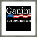 Ganim For Governor Of Connecticut 2018 Framed Print