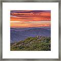 Garnet Sunset Framed Print
