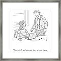 Gas Panic Couple Framed Print