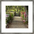 Gateway With Spring Flowers Framed Print