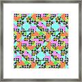 Geometric Designer Pattern - Msg4i Framed Print