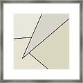 Geometry In Shades Of White Framed Print