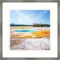 Geothermal Spring In Yellowstone Framed Print
