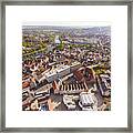 Germany, Ulm, Cityscape Seen From Ulmer Minster Framed Print