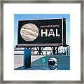 Get There With Hal Framed Print