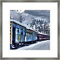 Ghost Train In An Existential Storm Framed Print