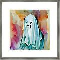 Ghostly Impression Spirit Digital Watercolor Framed Print