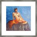 Girl On Fire Framed Print