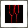 Champagne Red Framed Print
