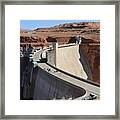 Glen Canyon Dam And Lake Powell Framed Print