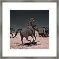 Go West Young Man - Battle On The Wisconsin Driftless Prairie Framed Print