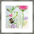 Go With Your Heart Framed Print