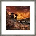 Goblin Valley At Sunset Framed Print