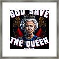 God Save The Queen Man Framed Print