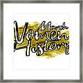 Gold Women's History Month March Framed Print