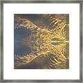 Golden Clouds In The Sunset Sky 1 Framed Print