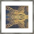 Golden Clouds In The Sunset Sky 3 Framed Print