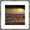 Golden Desert Storm Framed Print