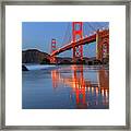 Golden Gate Reflections Framed Print