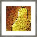 Golden Pear Framed Print