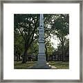 Goliad Fannin Monument And Playground Framed Print