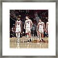 Goran Dragic And Kelly Olynyk Framed Print