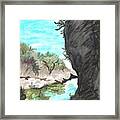 Government Canyon Oil Pastel Framed Print