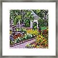 Grandmother's Garden Summer Flowrs 2 Framed Print