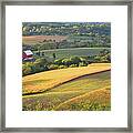 Grant Wood Country - Wide Version Framed Print