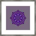 Grape Soda Mandala Framed Print