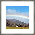 Great Smoky Mountains North Carolina Oconaluftee Rainbow Framed Print