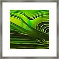 Green Abstract Ii Framed Print