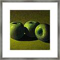 Green Apples Framed Print