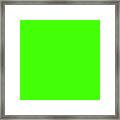 Green Framed Print