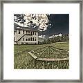 Green Consolidated School #1 Of 2 - Country Schoolhouse Near Valley City Nd Framed Print