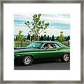 Green Cuda Framed Print